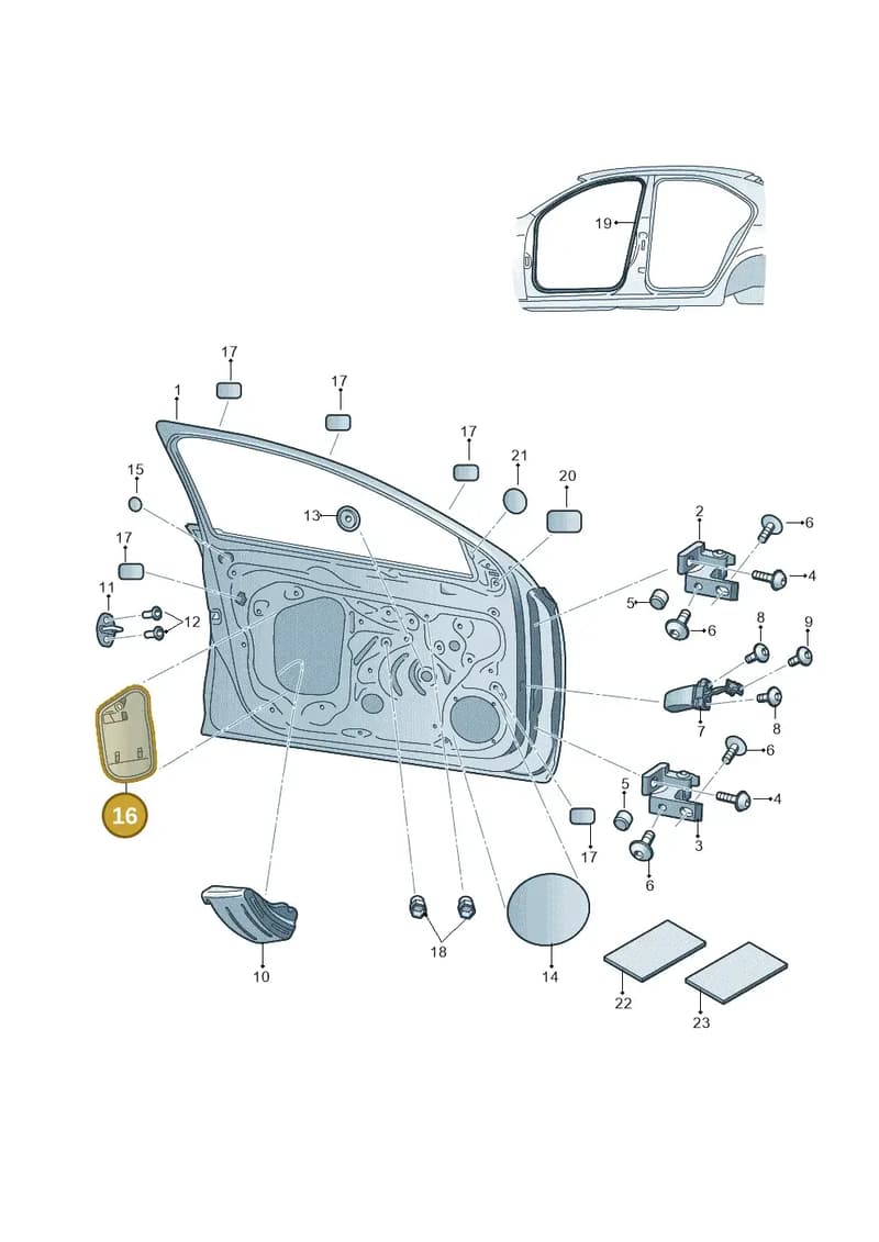 5JA837916D — SEAT Toledo (2015-2019) diagram 740831100, position 16