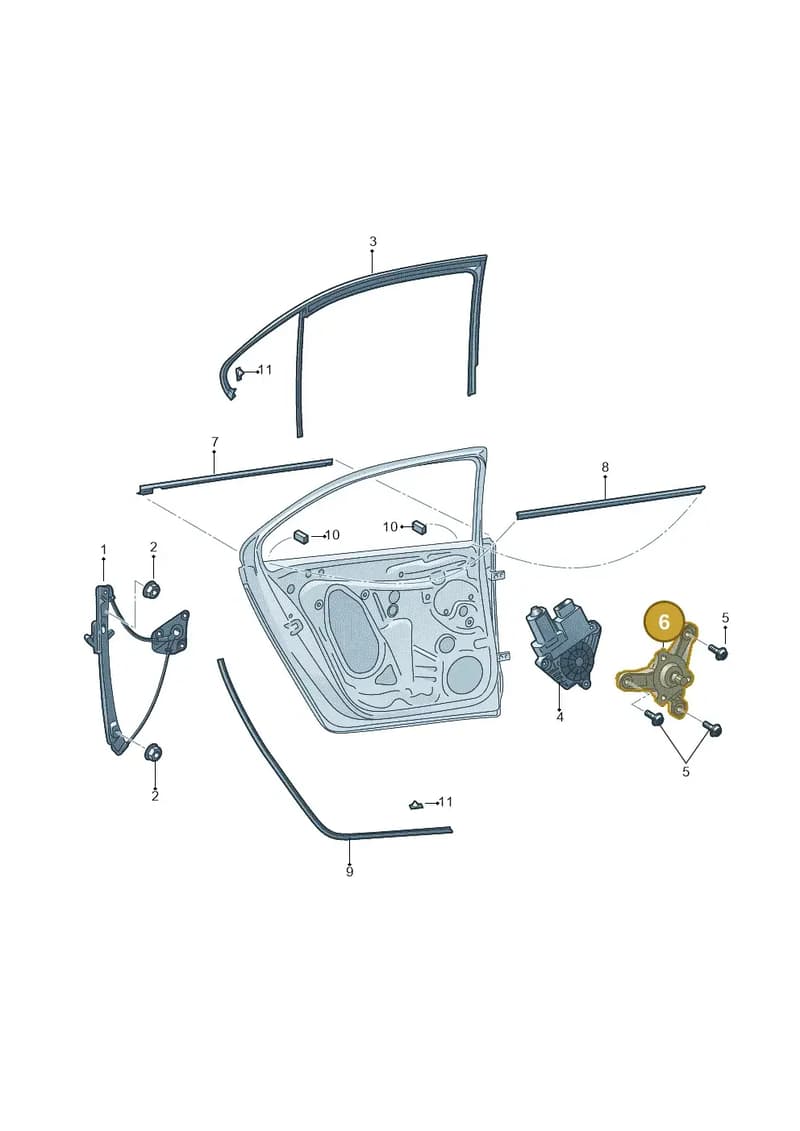 5JA839039 — Skoda Rapid (2012-2022) diagram 740839065, position 6