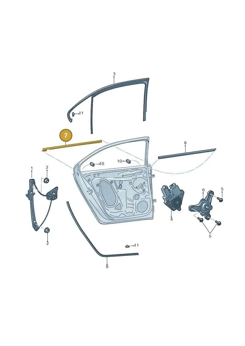 5JA839478C — Skoda Rapid (2012-2022) diagram 740839065, position 7