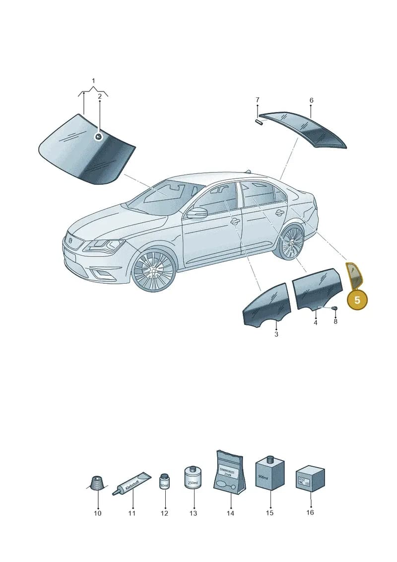 5JA845213E — SEAT Toledo (2015-2019) diagram 742845000, position 5
