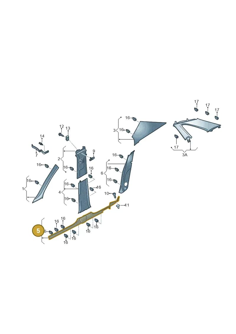 5JA8533729B9 — Skoda Rapid (2012-2022) diagram 740867650, position 5