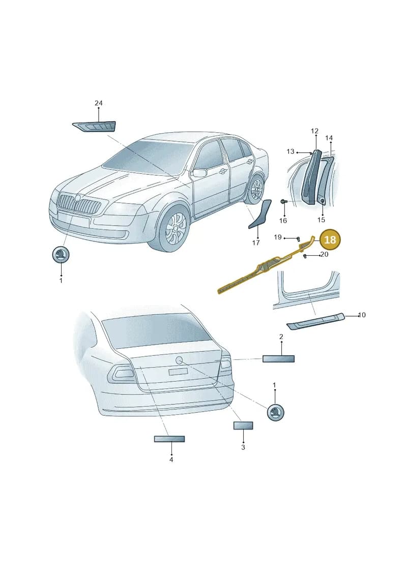 5JA8533729B9 — Skoda Rapid Spaceback (2014-2022) diagram 782853000, position 18