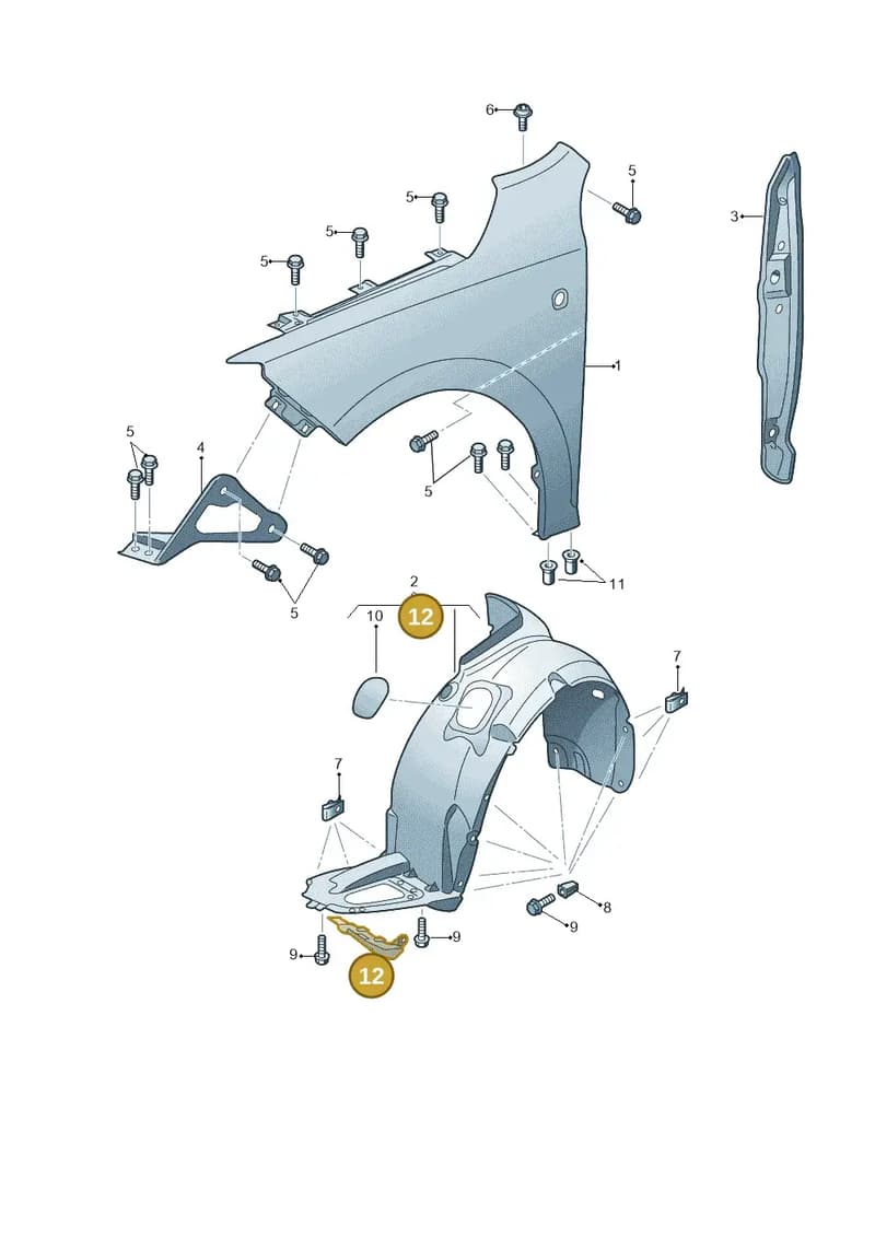 5JA853888 — Skoda Rapid (2012-2022) diagram 740821000, position 12