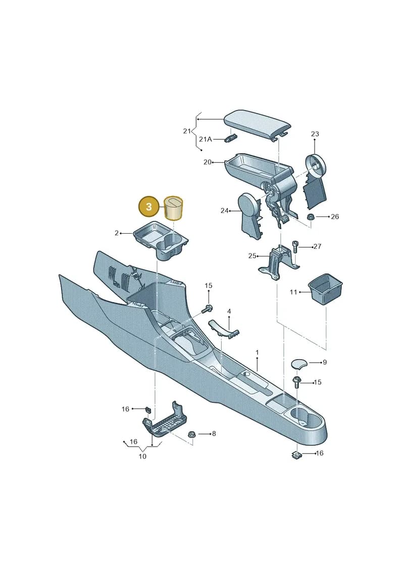5JA8579539B9 — SEAT Toledo Reference (2012-2015) diagram 742863600, position 3