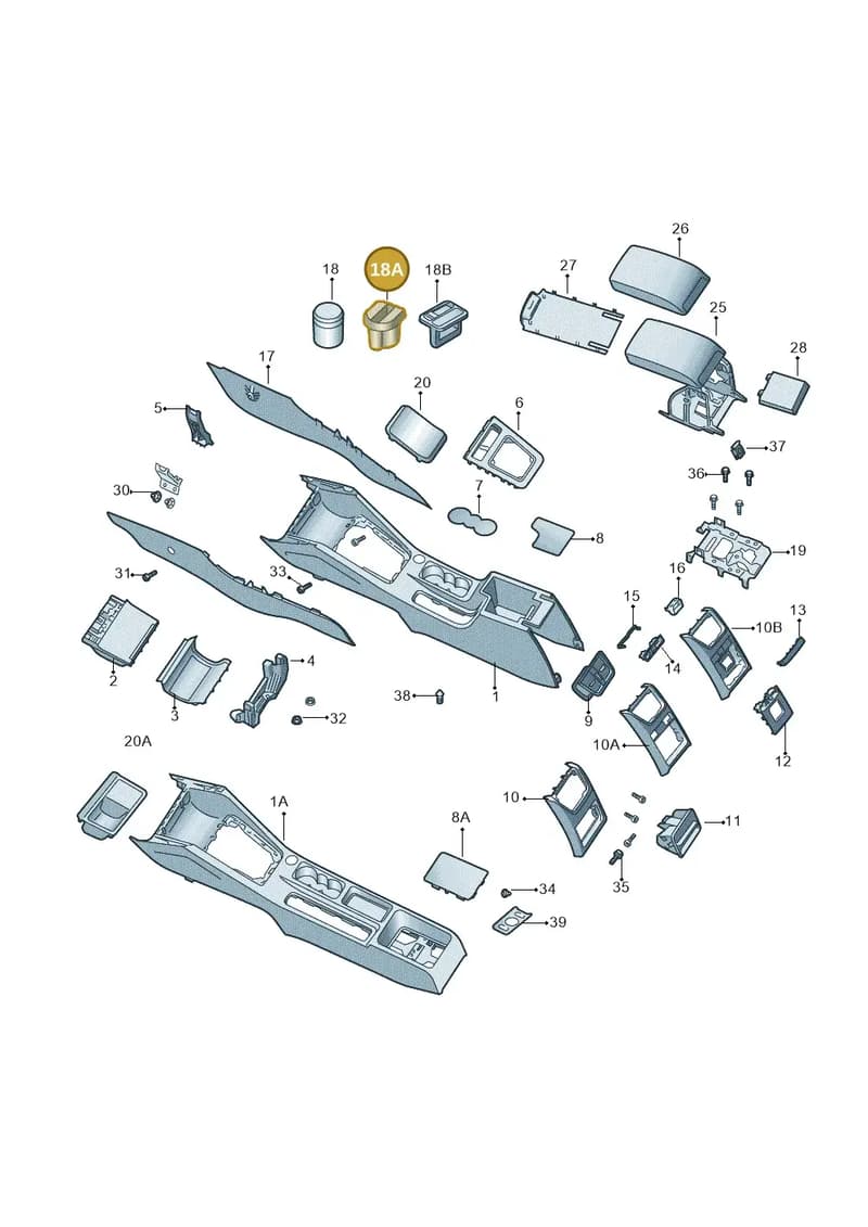 5JA8579539B9 — Skoda Octavia (2012-2017) diagram 753863600, position 18A