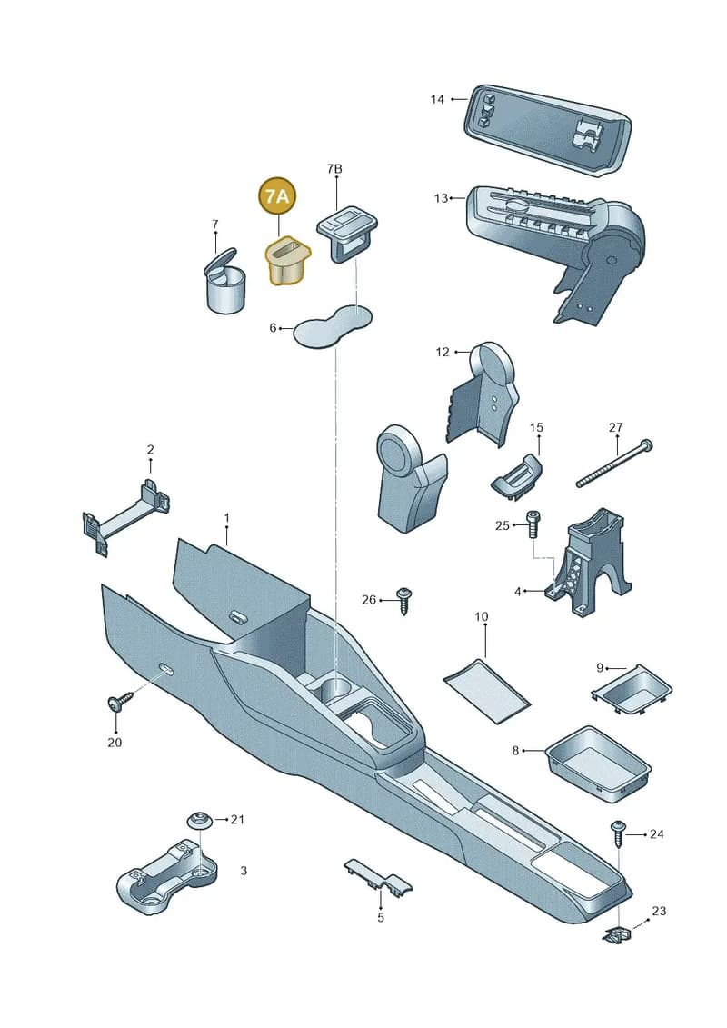 5JA8579539B9 — Skoda Fabia (2014-2022) diagram 797863600, position 7A