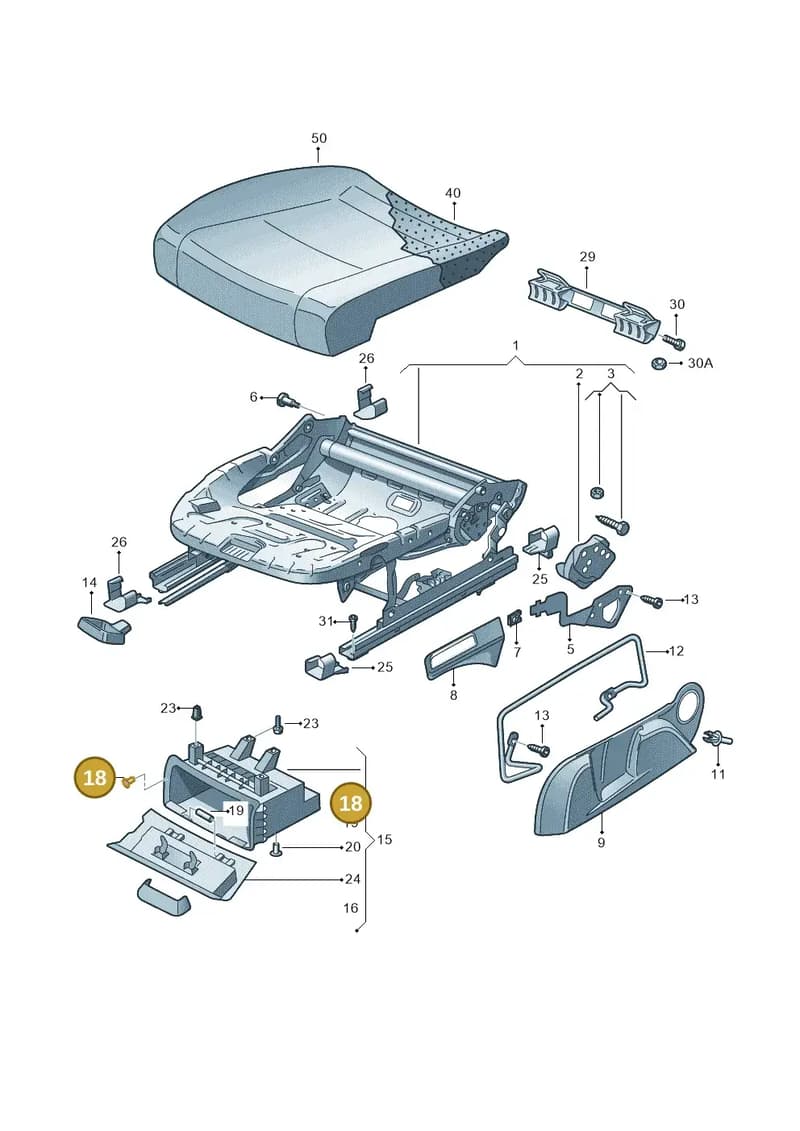 5JA8603539B9 — Skoda Octavia (2017-2020) diagram 632881010, position 18