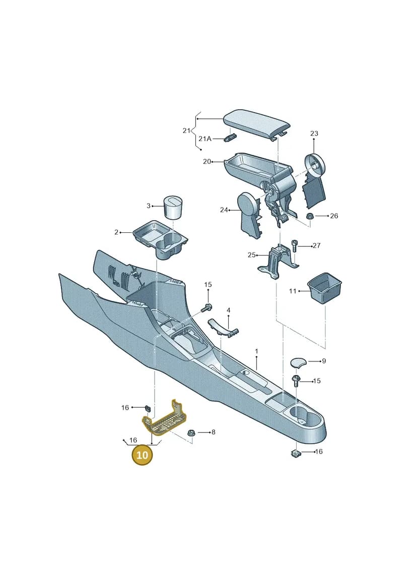 5JA863377D — SEAT Toledo Reference (2012-2015) diagram 742863600, position 10