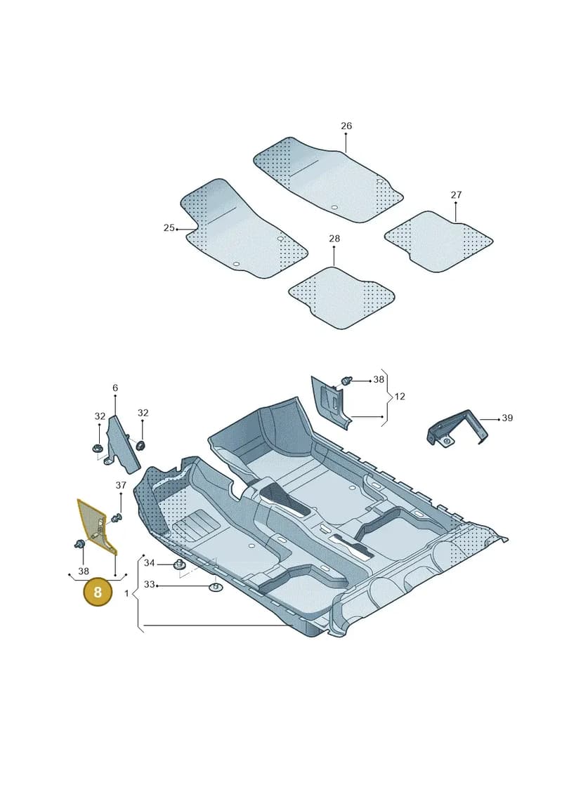 5JA863483A9B9 — Skoda Rapid (2012-2023) diagram 757863000, position 8