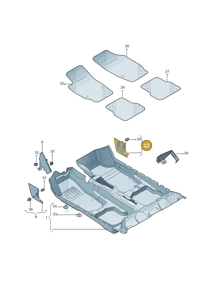 5JA863484A9B9 — Skoda Rapid (2012-2023) diagram 757863000, position 12
