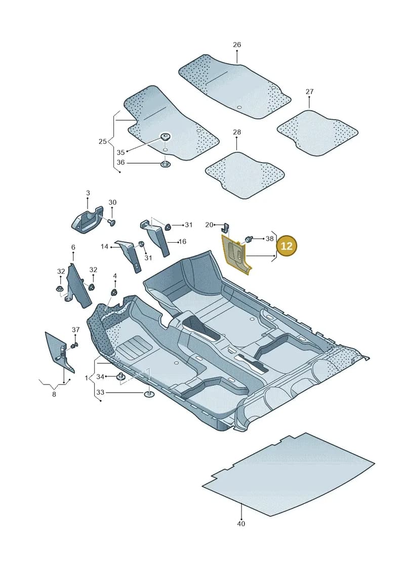 5JA863484A9B9 — SEAT Toledo (2015-2019) diagram 740863000, position 12
