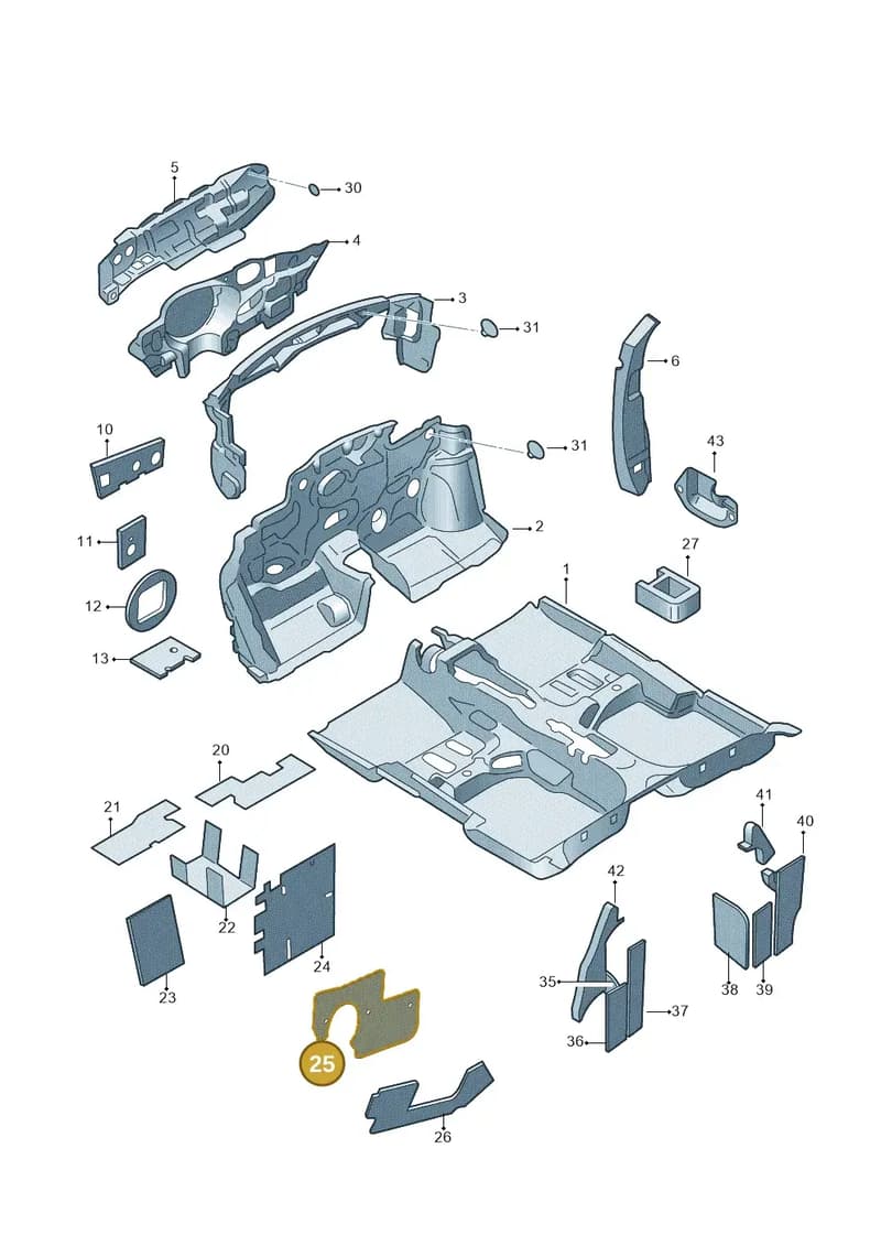 5JA863837L — SEAT Toledo (2015-2019) diagram 740863200, position 25