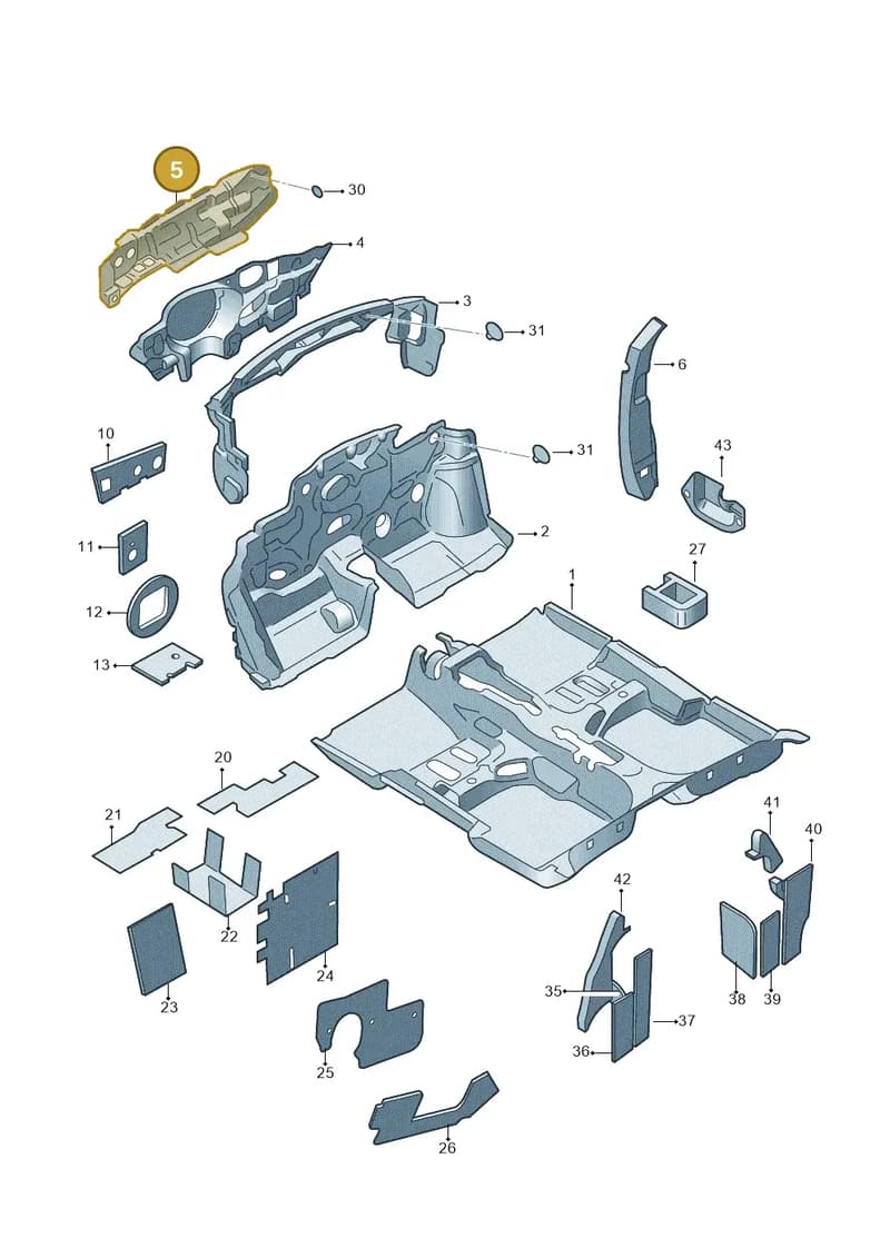 5JA863993E — SEAT Toledo (2015-2019) diagram 740863200, position 5