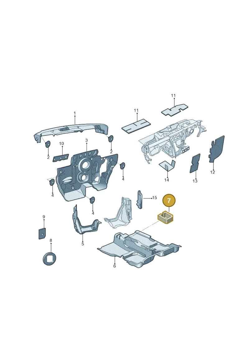 5JA864231A — Skoda Fabia NF HB (2015-2018) diagram 864863200, position 7