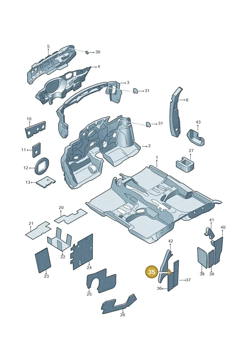 5JA864909B — SEAT Toledo (2015-2019) diagram 740863200, position 35