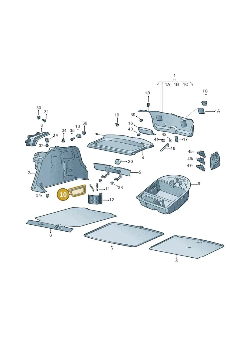 5JA867146A9B9 — SEAT Toledo (2015-2019) diagram 742867800, position 10