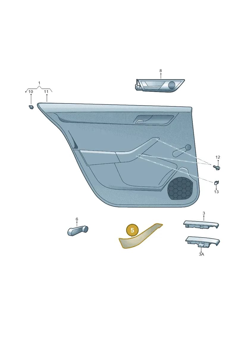 5JA867197WC4 — Skoda Rapid (2012-2022) diagram 740867400, position 5