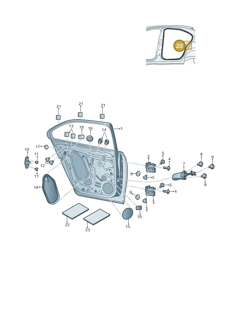 5JA867367J5AP — Skoda Rapid (2012-2022) diagram 740833100, position 20