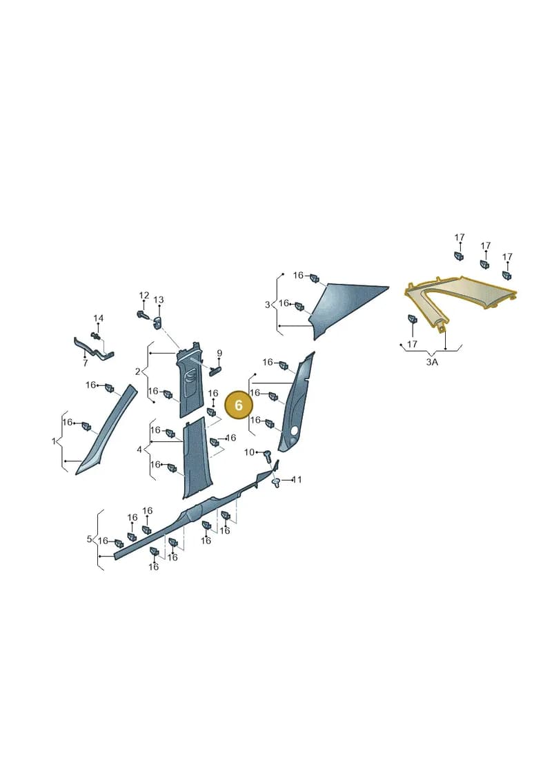 5JA867766B9B9 — Skoda Rapid (2012-2022) diagram 740867650, position 6