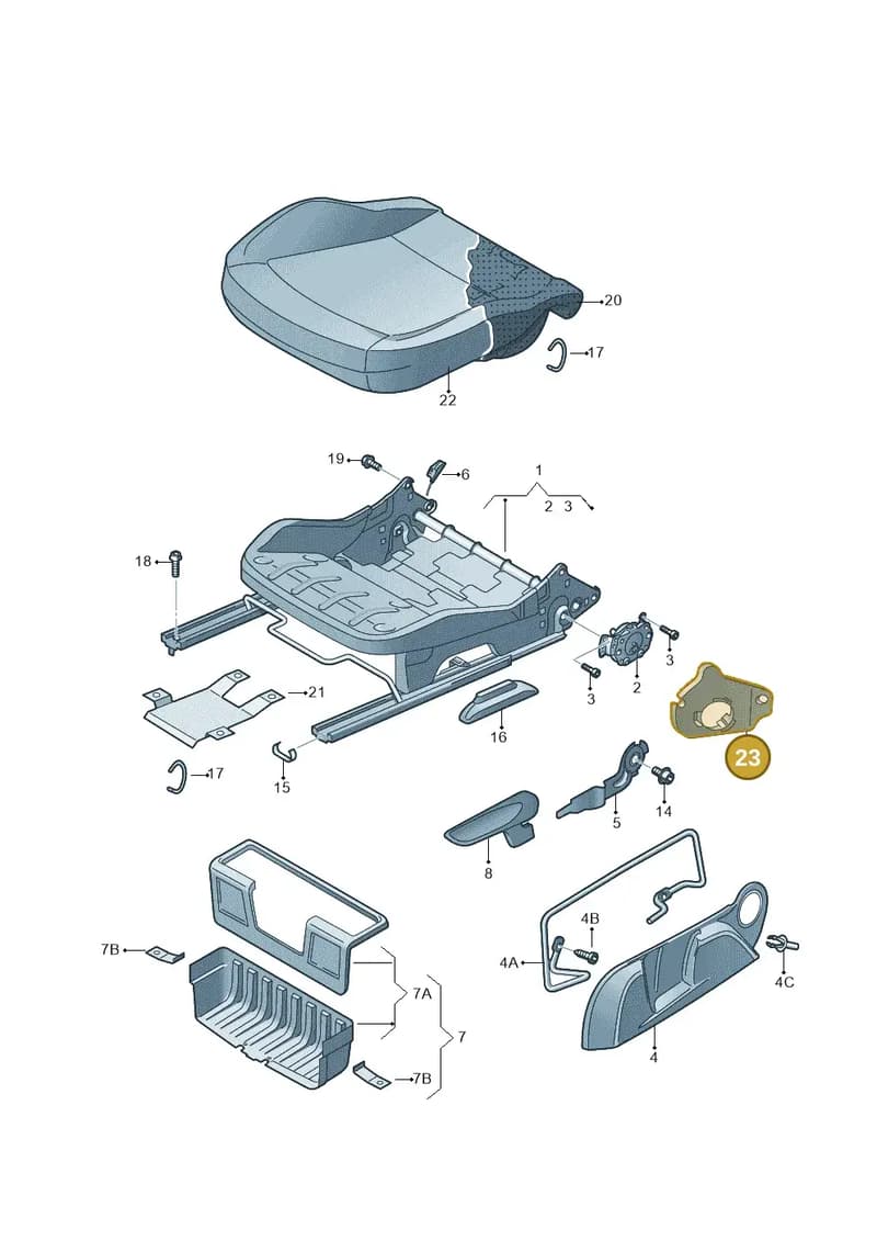 5JA881249 — SEAT Toledo (2015-2019) diagram 740881010, position 23