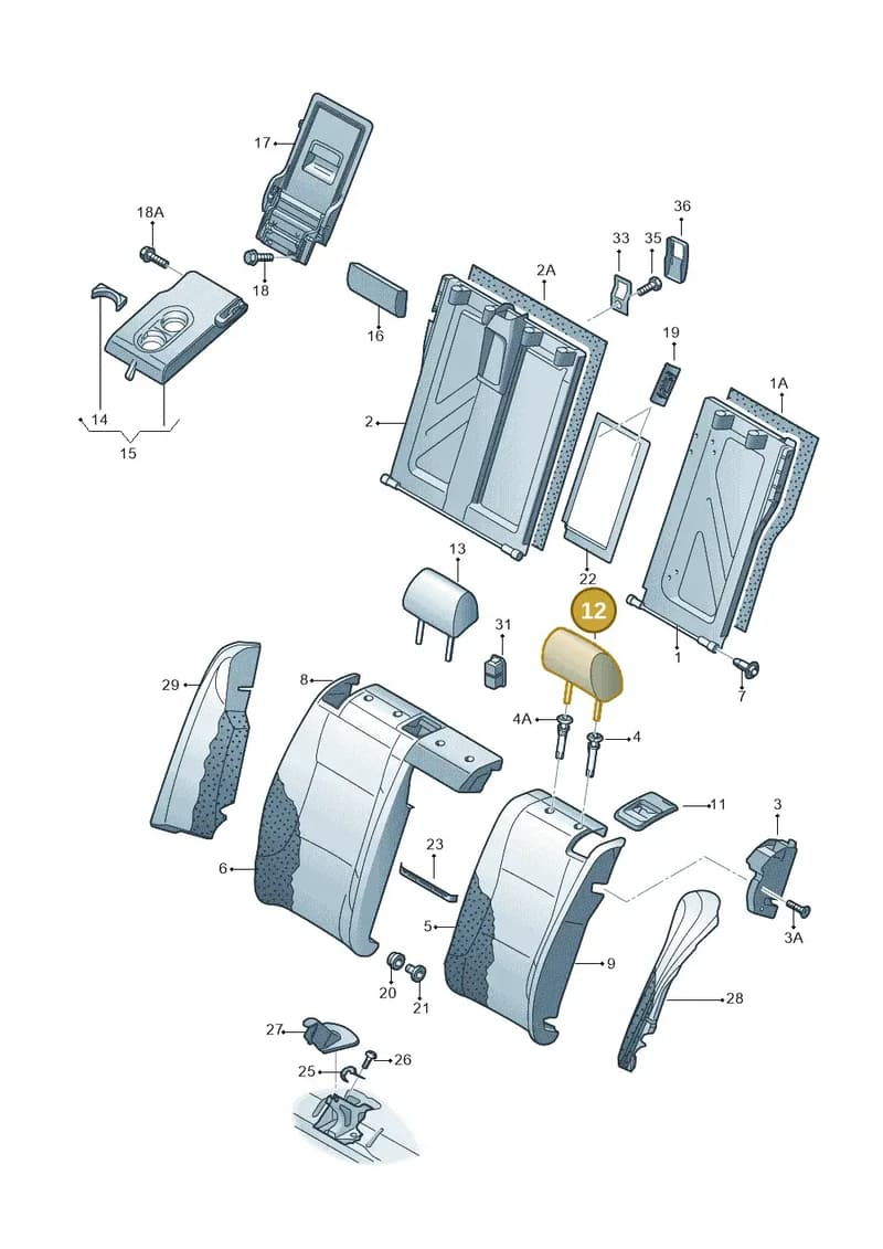 5JA885901PRI8 — Skoda Rapid (2012-2022) diagram 740885700, position 12