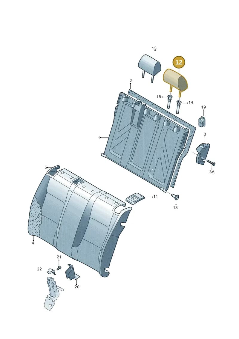5JA885901PRI8 — SEAT Toledo (2015-2019) diagram 742885600, position 12