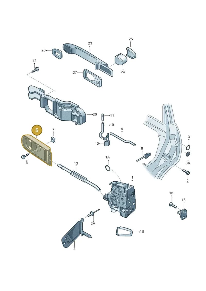 5JA898225F — Skoda Citigo (2011-2019) diagram 608839000, position 5