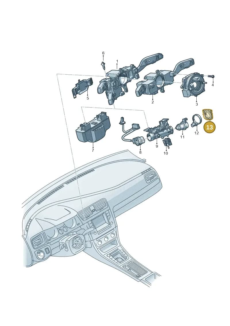 5JA905869A9B9 — SEAT Toledo (2015-2019) diagram 879953500, position 13