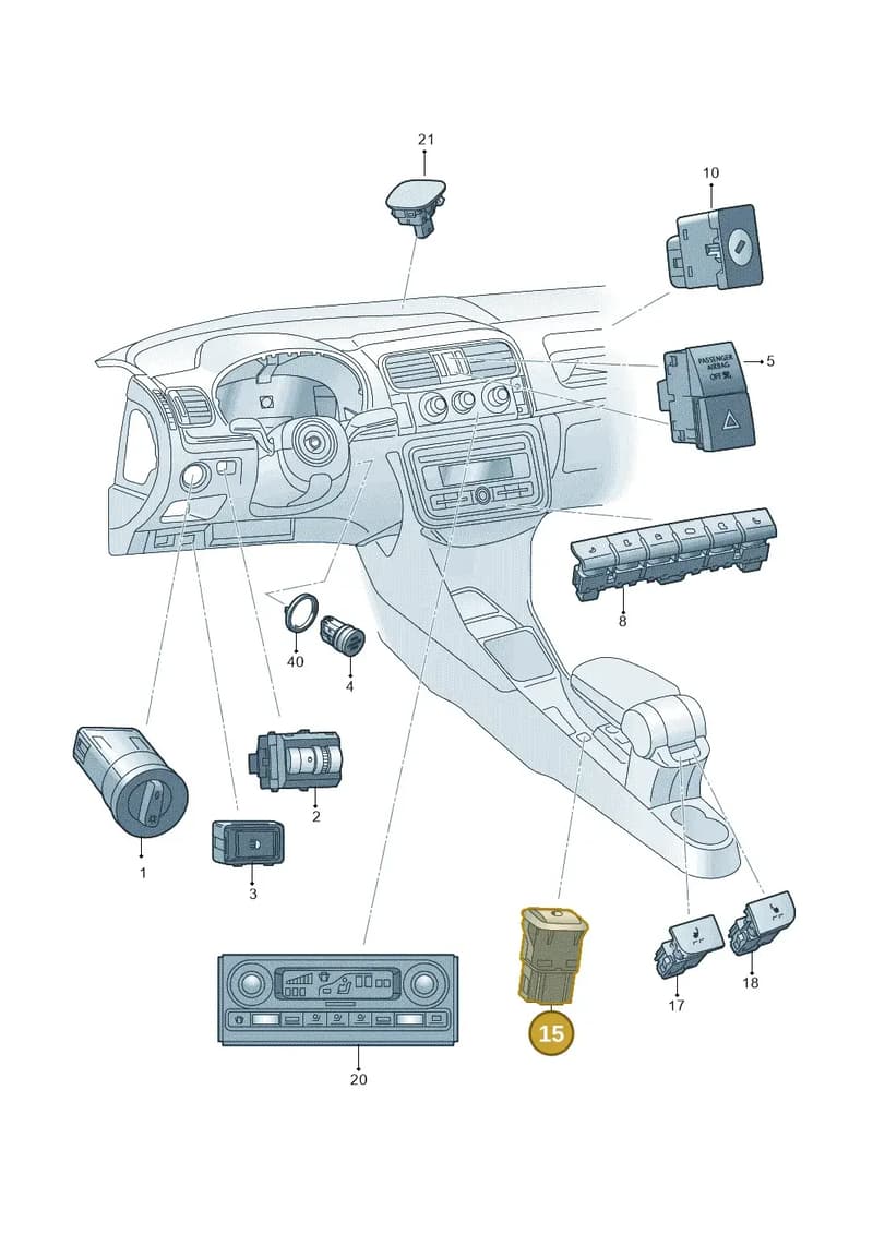 5JA927127WHS — Skoda Rapid (2012-2022) diagram 742941500, position 15