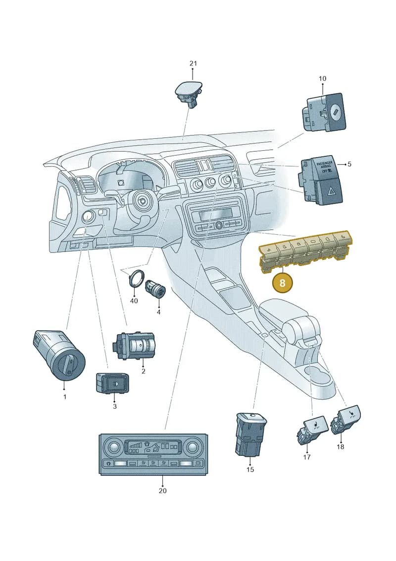 5JA927132APWHS — Skoda Rapid (2012-2022) diagram 742941500, position 8