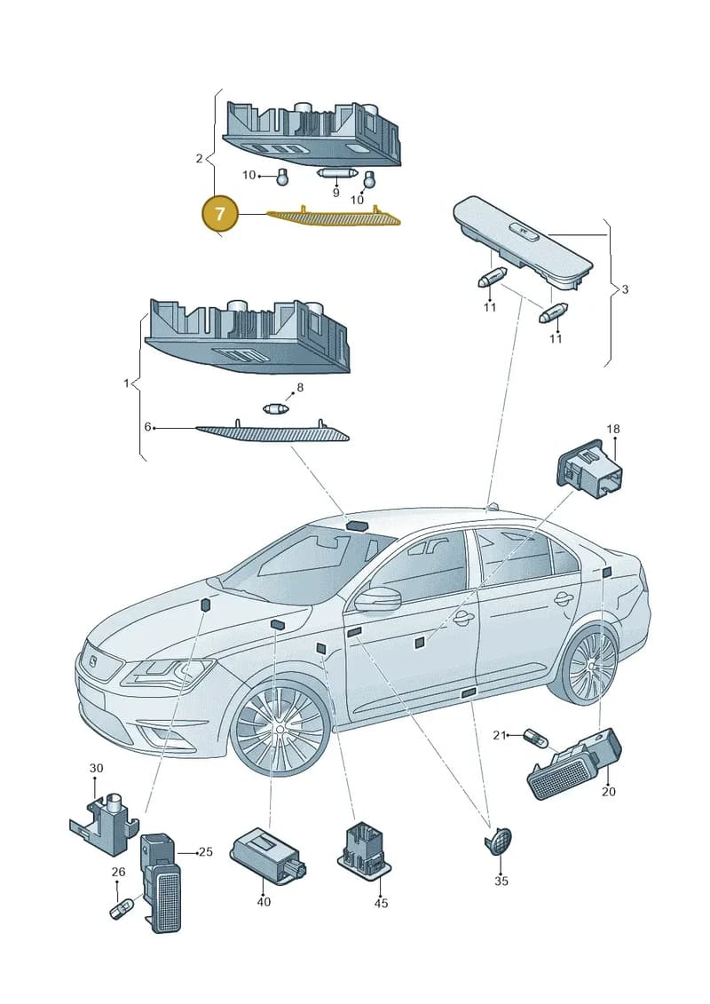 5JA947125 — SEAT Toledo (2015-2019) diagram 742947000, position 7