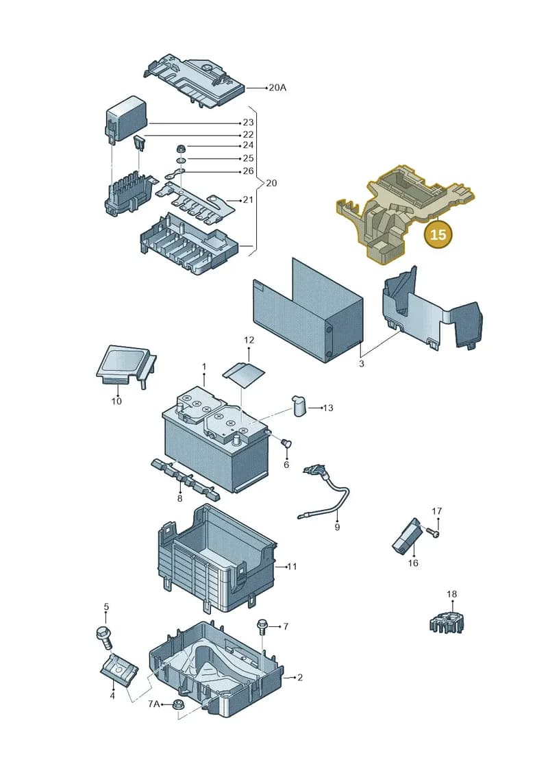5JA971335 — SEAT Toledo (2015-2019) diagram 740915000, position 15