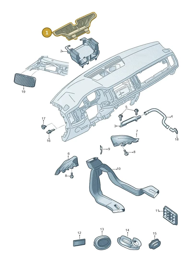 5JB819655 — Skoda Rapid (2012-2022) diagram 740819110, position 1
