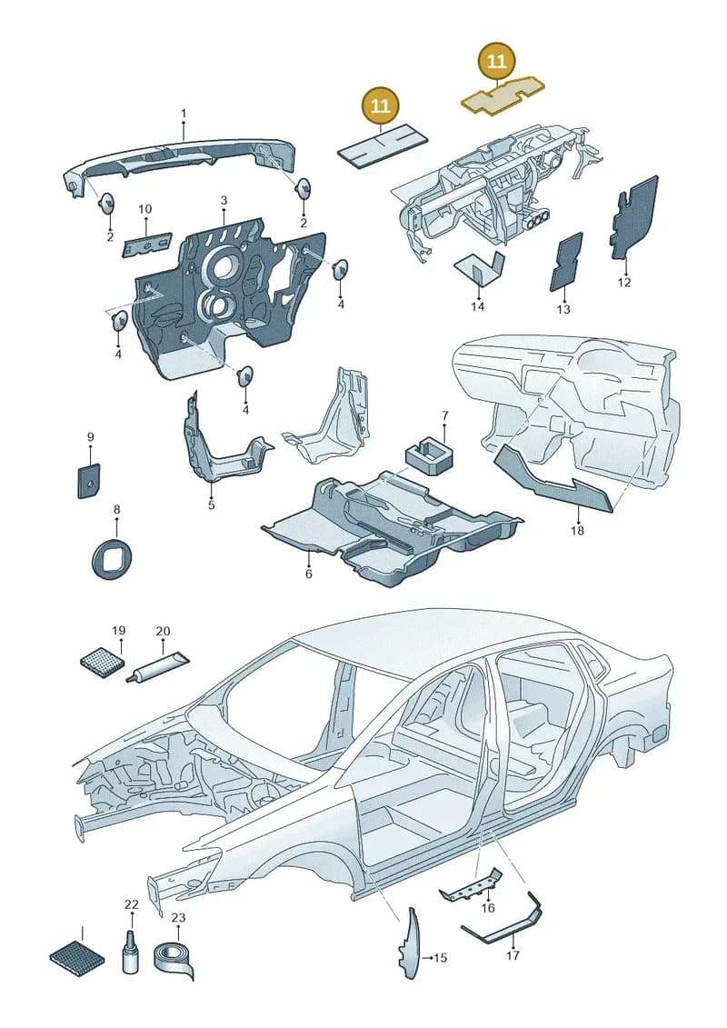 5JB863949J — Skoda Fabia (2014-2022) diagram 797000130, position 11