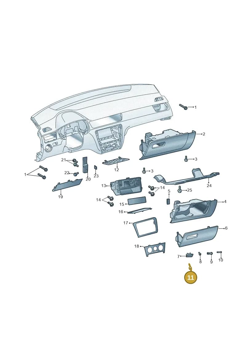 5JB880397 — Skoda Rapid (2012-2022) diagram 740857200, position 11