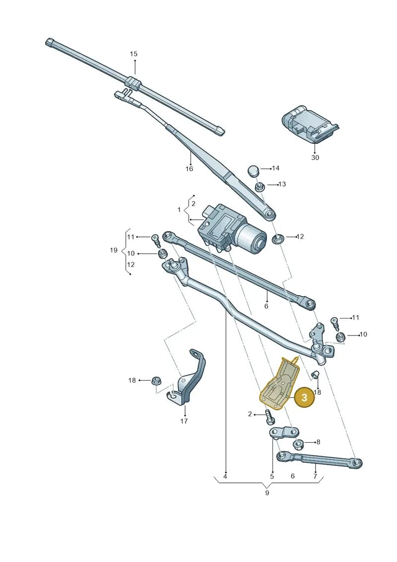 5JC955623 — SEAT Toledo (2015-2019) diagram 419955000, position 3
