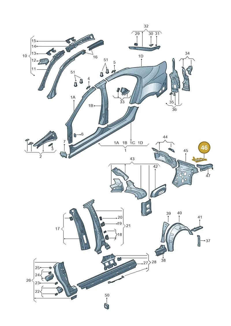 5JH803428 — SEAT Toledo (2015-2019) diagram 740809300, position 46