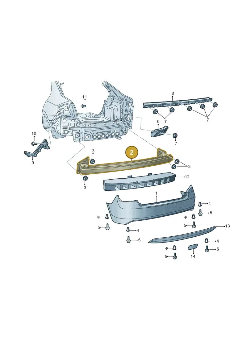 5JH807305 — SEAT Toledo Reference (2012-2015) diagram 742807500, position 2