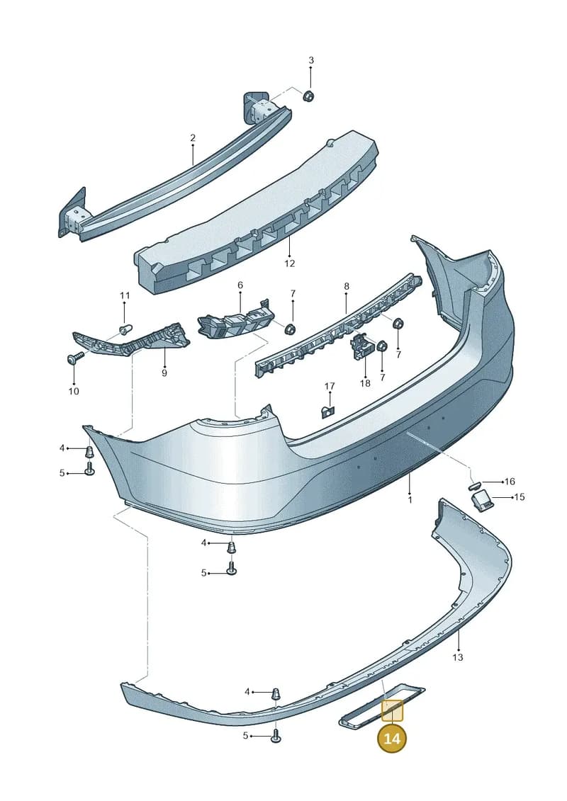 5JH807518 — SEAT Toledo (2015-2019) diagram 885807500, position 14