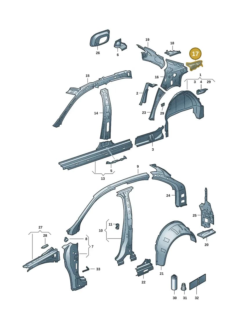 5JH809406 — Skoda Rapid (2012-2022) diagram 62x809030, position 17