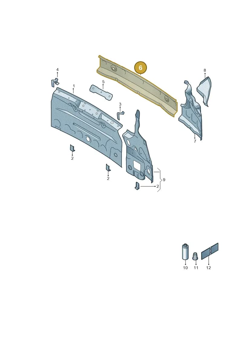 5JH813309 — Skoda Rapid (2012-2022) diagram 740813015, position 6