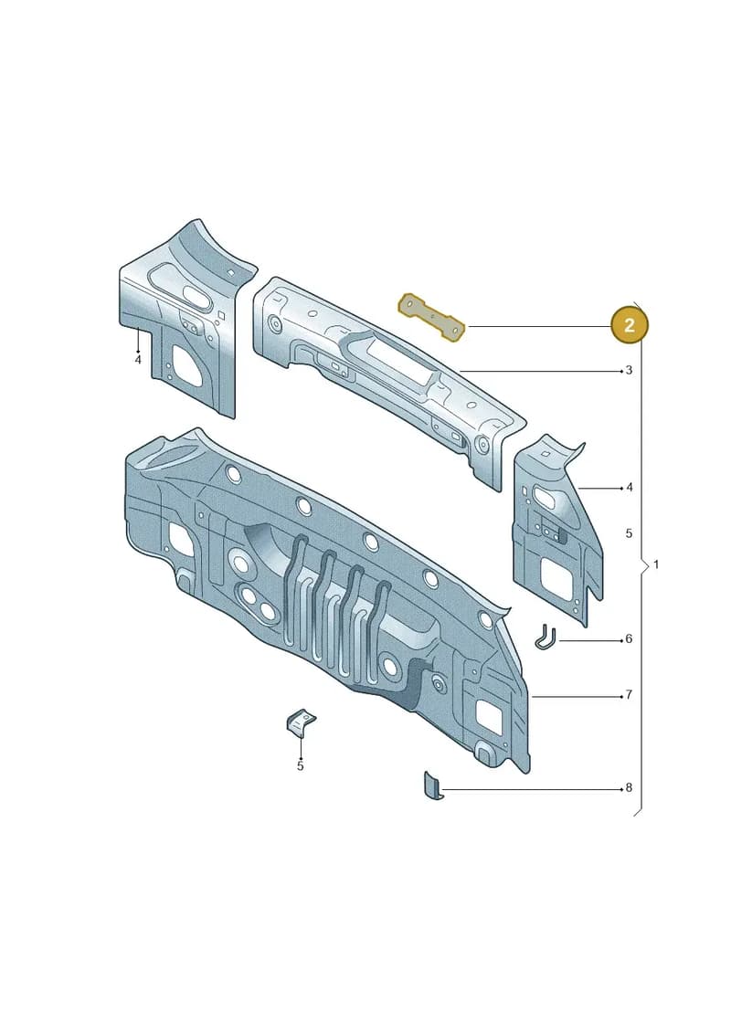 5JH813414 — Skoda Rapid Spaceback (2014-2022) diagram 782813000, position 2