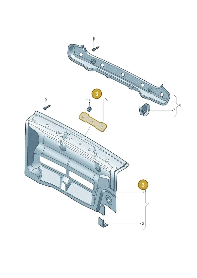5JH813414 — Skoda Fabia (2014-2022) diagram 797813000, position 3