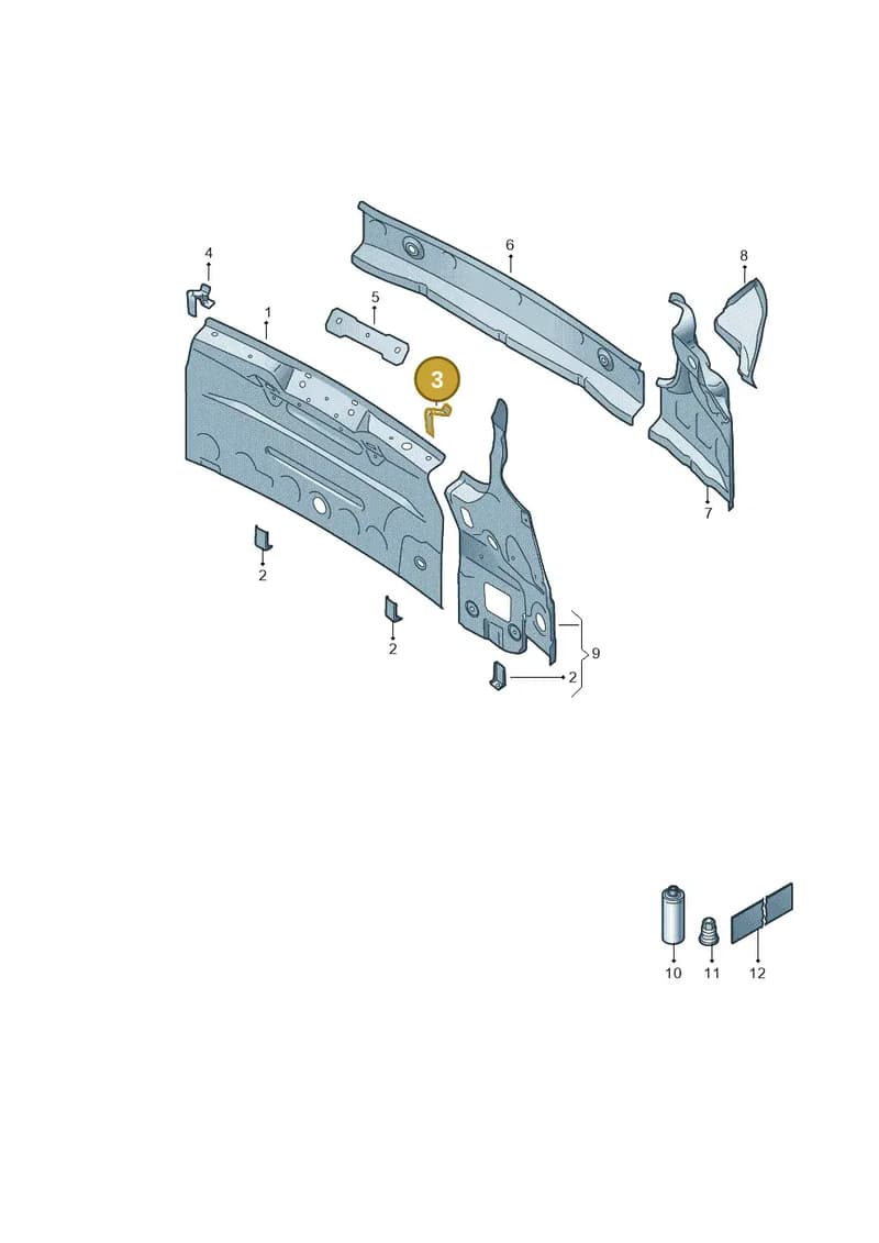 5JH813451 — Skoda Rapid (2012-2022) diagram 740813015, position 3