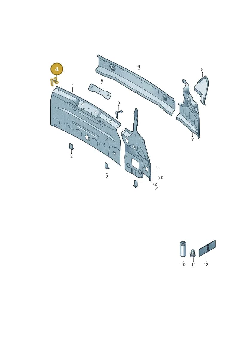 5JH813452 — Skoda Rapid (2012-2022) diagram 740813015, position 4