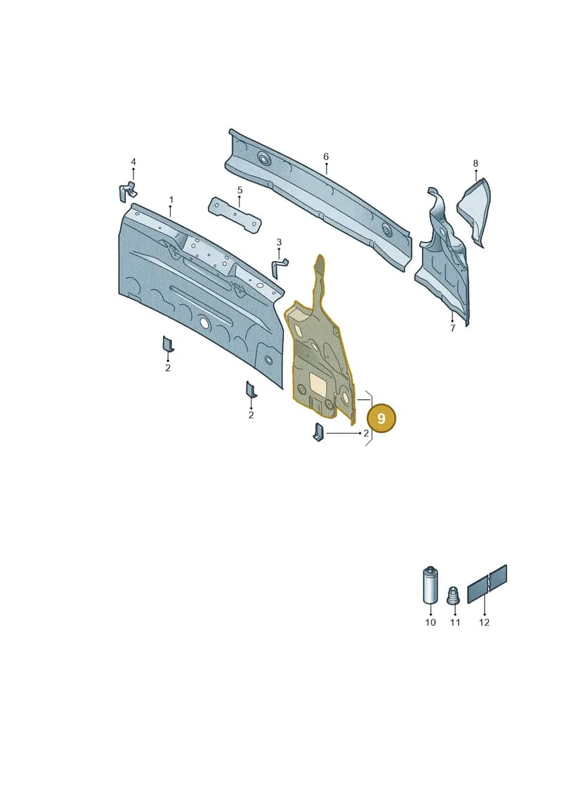 5JH813481 — Skoda Rapid (2012-2022) diagram 740813015, position 9