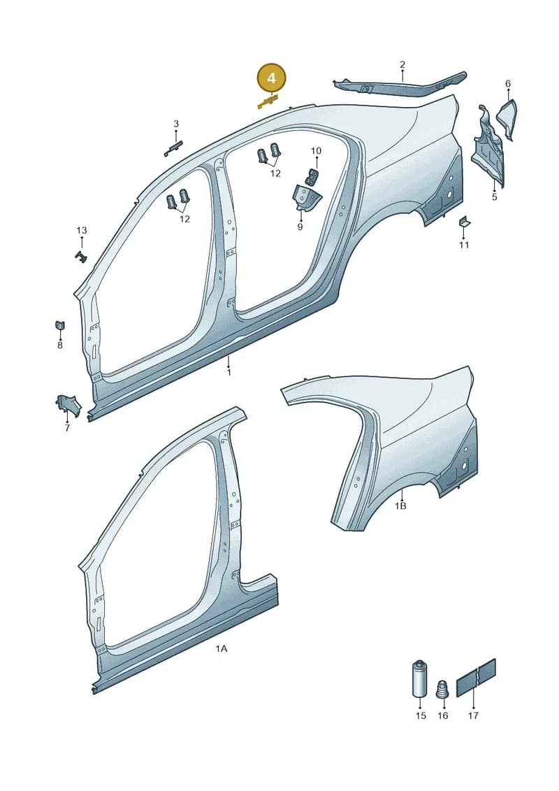 5JH817270 — Skoda Rapid (2012-2022) diagram 740809045, position 4