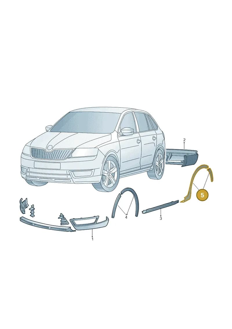 5JJ071322A — Skoda Rapid (2012-2022) diagram 740071090, position 5