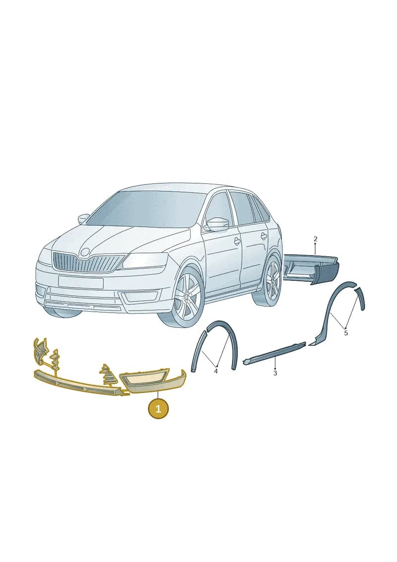 5JJ071609B — Skoda Rapid (2012-2022) diagram 740071090, position 1