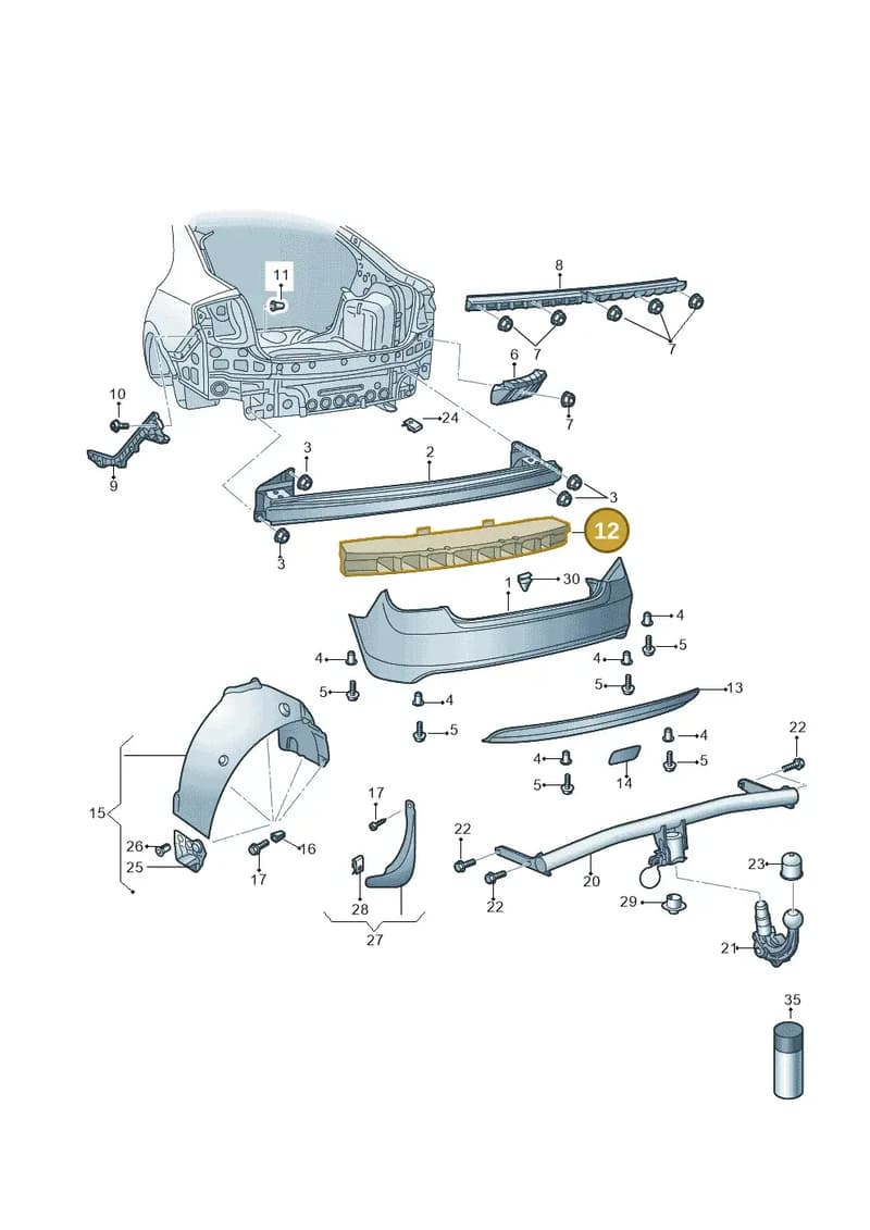 5JJ807251 — Skoda Rapid (2012-2022) diagram 740807500, position 12